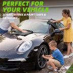 2+1 Pack Car Drying Towels – Microfiber Towels for Cars (36" x 24"), Ultra-Absorbent, Streak-Free, Scratch-Free, No Water Spots, Double-Twist Pile & Edgeless Design, Grey