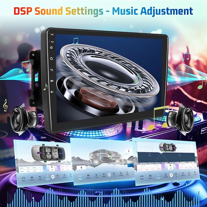 8 Core Car Radio Stereo for Jeep Wrangler JK 2007-2018 Compass Grand Cherokee Dodge Ram with Carplay/Android Auto Upgrade 4GB+64GB