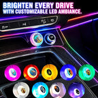 2 Pcs Butterfly USB LED Car Interior Atmosphere Lamp, Portable Multi-Color Mini LED Night Light Auto Lighting, Universal Vehicle Interior Decor Car Accessories Butterflies Gifts for Women Men