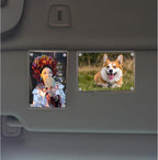 2Pcs Car Picture Holder, Suitable for car Visor, Universal for Any Vehicle Model, Show Personal or Family Photos, Great Gift for Drivers, Car Accessories, Polaroid Photo Frame, 4.7"X3.1"