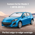 Windshield Sunshade Compatible for Mazda 3 2010-2011 2012 2013, Sun Visor for Front Windshield & Window Sun Shade Cover, UV Heat Blocker & Protector, Car Accessories