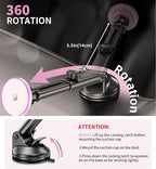 for MagSafe Car Mount Charger Dash/Windshield/Vent Wireless Car Charger with [LED Light], Magnetic Phone Holder for Car for iPhone 17 16 15 14 13 12 Series, Fit MagSafe Accessories (Pink)
