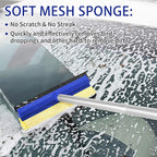 62'' Car Wash Brush Kit with Long Handle, Microfiber Car Wash Mop Mitt, Car Cleaning Detailing Kit, Exterior Interior Car Cleaning Supplies for Cars RV Truck Boat