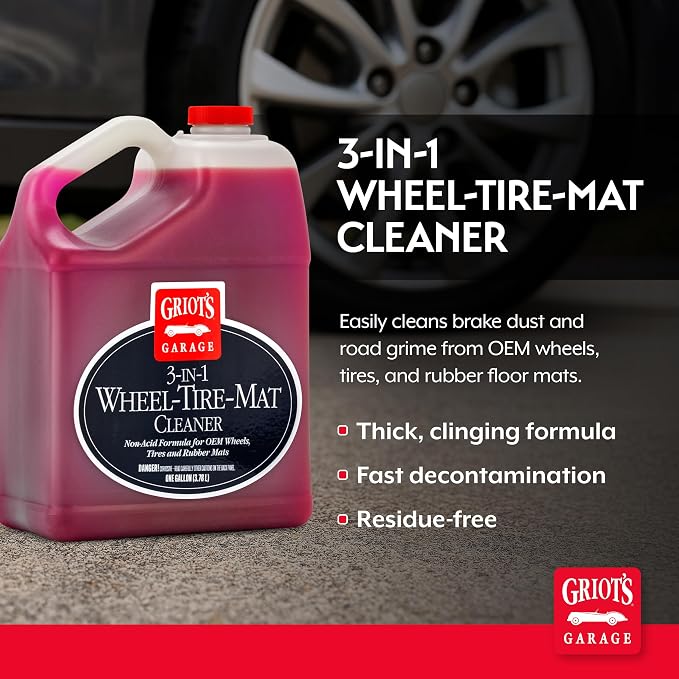 Griot's Garage 3-in-1 Wheel, Tire, & Mat Cleaner Gallon