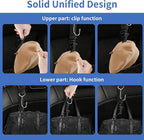 Purse Hook for Car, Adjustable Headrest Hooks & Hat Clip (4 Pack) | 100 LBS Heavy Duty | Metal Construction | Anti-Slip Clip | Tool-Free Install | All Vehicle Fit | Drivers Crews Families