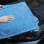 2 Pack Car Drying Towel, Premium Microfiber Towels for Cars, 1000GSM, Edgeless Twisted Loop Design, No Streaks, Scratches, or Water Spot, Absorbent Wash Towel, 18" x 24" (Blue&Grey)