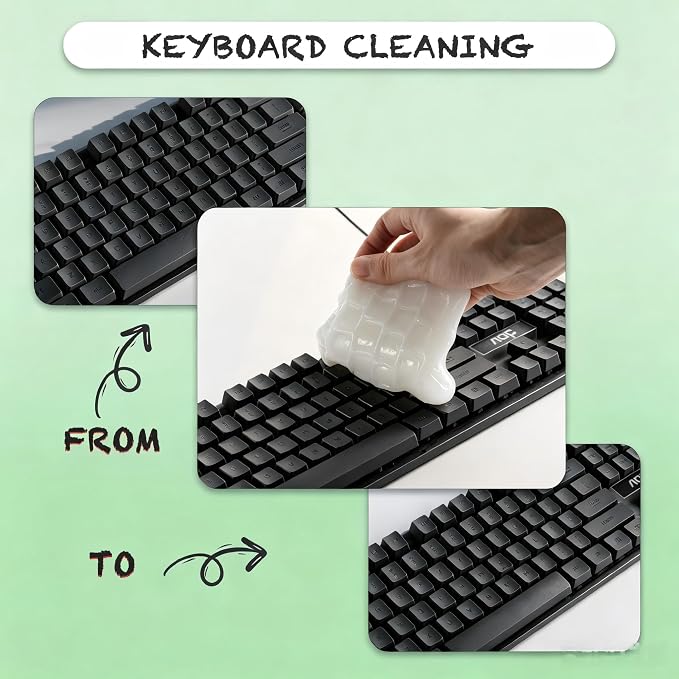 Cleaning Gel for Car Cleaner Cleaning Kit Automotive Air Vent Dust Cleaning Slime for Auto Cleaning Putty Universal Dust Car Accessories Car Interior Cleaner Keyboard Cleaning Laptop White | Automotive Air Vent Dust Cleaning, Universal Dust Cleaner, Ca...