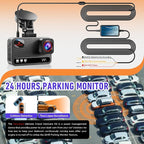 Dashcam Hardwiring Kit, Includes Two Sets of Four Fuse adapters and a USB-C Power Connector, Supporting 24-Hour Parking Monitoring and Low-Voltage Protection