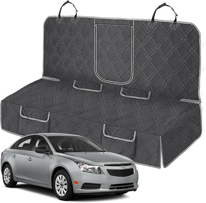 Dog Car Seat Cover Compatible with 2012-2019 Chevy Cruze, Waterproof Pet Bench Seat Cover for Back Seat, 600D Heavy Duty Scratch Proof Nonslip Truck Seat Covers for Dogs
