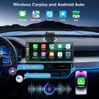 Carplay Screen for Car, 10.26'' Upgrade Wireless CarPlay & Android Auto Car Play Screen with OTA Updates,1080P Backup Cam (with a Cam Bracket), GPS Navigation, Voice Control for All Vehicles