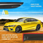 Extra Durable Window Deflectors Tape-On Window Visors Rain Guards Fit for Honda Civic 2022-2026 Sedan, Sun Visors, Wind Vent for Shades, Exterior Car Accessories - 6pcs. AG0471