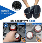 Cup Holder Insert for Forester 2026 2025 Accessories Center Console Cup Holder TPE Non-Slip Front Drink Stopper Organizer for 2025 Forester Interior Decoration Black