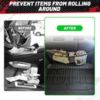 2 Pcs Universal Cargo Net Pocket Elastic Mesh Netting Car Mesh Pouch for Trunk RV Boats Home Cargo Storage Mesh with Screws and Hooks (25.6'' x 9.8'')