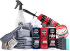 Complete Wheel, Rim and Tire Care Kit, Foaming Cleaner, Tire Dressing, Wheel Sealant, Detailing Brushes, Microfiber Towels for Cars, Trucks and SUVs, 10-Piece Set