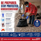 70280 72 Hour Emergency Kit, 2-Person, 3-Day Backpack, Includes First Aid Kit, Survival Blanket, Portable Preparedness Go-Bag for Camping, Car, Earthquake, Travel, Hiking, and Hunting, Red