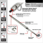 s-976C Calibratable Tire Pressure Service Gauge, Dual Head Chuck, 10-160 PSI