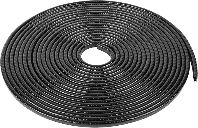 13Ft(4M) Car Door Edge Guards - U Shape Edge Trim Rubber Seal Protector - Anti-Collision Clips Fit Most Cars