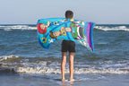 Kids Beach Towel - 100% Cotton Super Soft Absorbent Bath Towel, 28" x 58" Inch Lightweight for Travel, Official Licensed Product, Blue - Toy Story