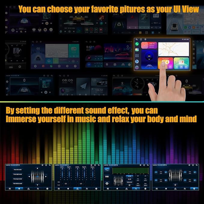 8 Core 6GB+128GB Car Radio for Toyota Camry 2015 2016 2017,10.2 Inch QLED Touch Screen Car Stereo with Carplay&Android Auto,WiFi,GPS Navigation,Bluetooth5.0,FM&AM Radio