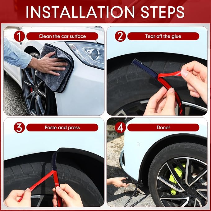 26ft Car Door Edge Trim Guards with Tape L Shaped Lip Guard Trims Molding Kit Doors Black Rubber Automotive Seal Doors Edge Protector for Cars Fender Camper Canopies Mirror Edges Running Board