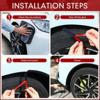 26ft Car Door Edge Trim Guards with Tape L Shaped Lip Guard Trims Molding Kit Doors Black Rubber Automotive Seal Doors Edge Protector for Cars Fender Camper Canopies Mirror Edges Running Board