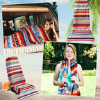 Car Seat Towel Covers Christmas Car Accessories Gifts Athletic Running Towel Performance Microfiber Post Workout Sweat Washable Cover Non Slip for Seat Outdoor Sport(Tribal)