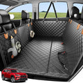 Heavy-Duty Dog Car Seat Cover, Flat Solid Back Seat Extender for Multi Large Dogs, Hard Bottom Supports 450 lb, Waterproof Scratchproof Hammock Protector, Standard for Cars, SUV, Trucks, Matte