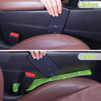 Green Bling Car Seat Gap Filler, Set of 2 Handmade Crystal Rhinestone Diamond Green Car Gap Filler Fit for Car Truck SUV Lime Green Bling Car Accessories(Grass Green)