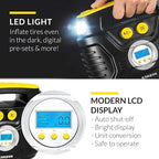 AC/DC Tire Inflator Pump for Car 12V DC and Home 110V AC Swift Performance 2.0 Portable Air Compressor Pump for Car and Home