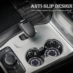 4PCS Bling Crystal Rhinestone Cup Holder Coaster, 2.75 inch Soft Silicone Anti-Slip Shockproof, Car Cup Holder Insert Coasters, Universal Car Interior Accessories for Women (Black & Colorful)