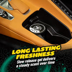 New Car Scent Gel Can Air Freshener, Adjustable Car Air Freshener Gel With Touchless Vent Control For Cup Holder, Under Seat, Office And Home Use - 3 Pack