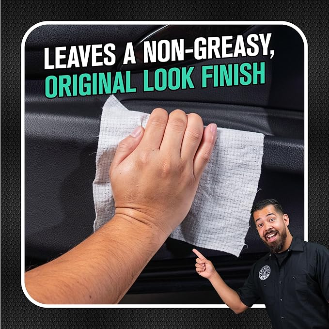 Total Interior New Car Smell Cleaner & Protectant Wipes – All-in-One Interior Cleaning Wipes for Dashboards, Vinyl, Leather, Fabric & Glass – Cleans & Protects, New Car Scent, 30 Ct