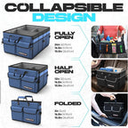 Trunk Organizer For SUV Car Trunk Organizer, Foldable Storage, Car Accessories for Women Men, Collapsible Bag, 600D Oxford, Non Slip Bottom, Straps, Soft Cover (65L)