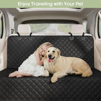 Dog Car Seat Cover for Back Seat, Waterproof Pet Bench Seat Cover for Dogs, Scratchproof Nonslip Rear Seat Protector for Cars, Trucks, SUVs