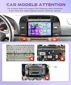 4GB+64GB Android 15 Car Stereo for Toyota Camry 2000-2006, 9" INCELL Touchscreen Radio with Wireless CarPlay Android Auto, GPS WiFi Bluetooth FM/RDS EQ SWC Backup Camera