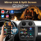 8Core Car Radio Stereo for Jeep Compass Patriot 2010-2016:10" Upgrade 5G WiFi 1280 * 800 Touchscreen Head Unit Wireless Carplay/Android Auto/1080P Backup Camera/GPS/FM/SWC/Mirror Link