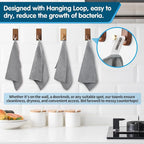 Grey Microfiber Cleaning Cloth -Pack of 12, Highly Absorbent Cleaning Rags, 16"X12" All Purpose Cleaning Towels for Housekeeping, Kitchen, Car, Lint Free and Reusable Microfiber Towels