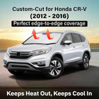 Windshield Sunshade Compatible for Honda CR-V 2012-2014 2015 2016, LX, EX, EX-L, Sport, Sport-L, Touring, Sun Visor for Front Window Sun Shade Cover, UV Protector, Car Accessories