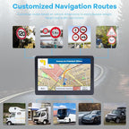 GPS Navigator for Car Truck RV, 7" Touchscreen GPS Navigation System, 2026 Map with Voice Guidance, Speed Alert, Red Light Warning, Custom Truck Routing, Free Lifetime Updates (Blue)
