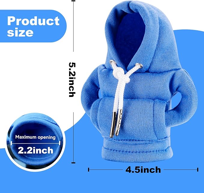 SLLAK Gear Shift Hoodie, Gear Shift Cover, Universal Car Shift Knob Hoodie, Mini Hoodie for Car Shifter, Automotive Interior Cute Gadgets, Car Accessories and Decorations
