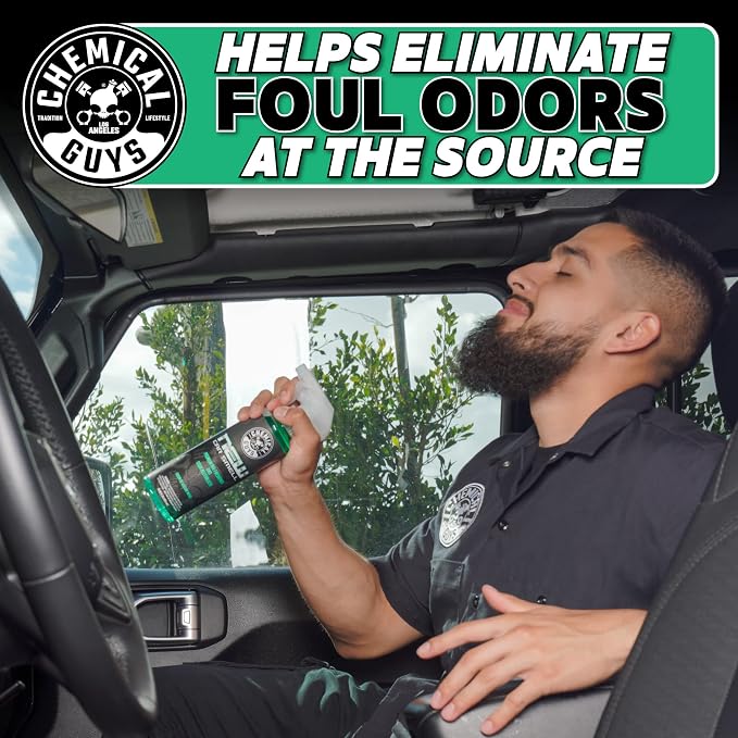 New Car Smell Air Freshener and Premium Odor Eliminator Refreshes & Neutralizes Odors, Great Car Fresheners for Trucks, SUVs, RVs, and More - 16 oz