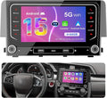 5G WiFi Upgrade Android 15 Car Radio for Honda Civic 2016 2017 2018 2019 2020 2021, 7 Inch IPS Touch Screen with Wireless CarPlay Android Auto, GPS/Bluetooth/FM/SWC/Type C/Backup Camera, 4+64G