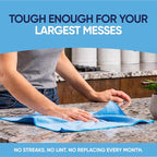 Bulk 12” X 12” All Purpose Towels Case Quantity (400 Count) | No Fraying | High Density Microfiber | Zero Chemical Cleaner | Long-Lasting (White)