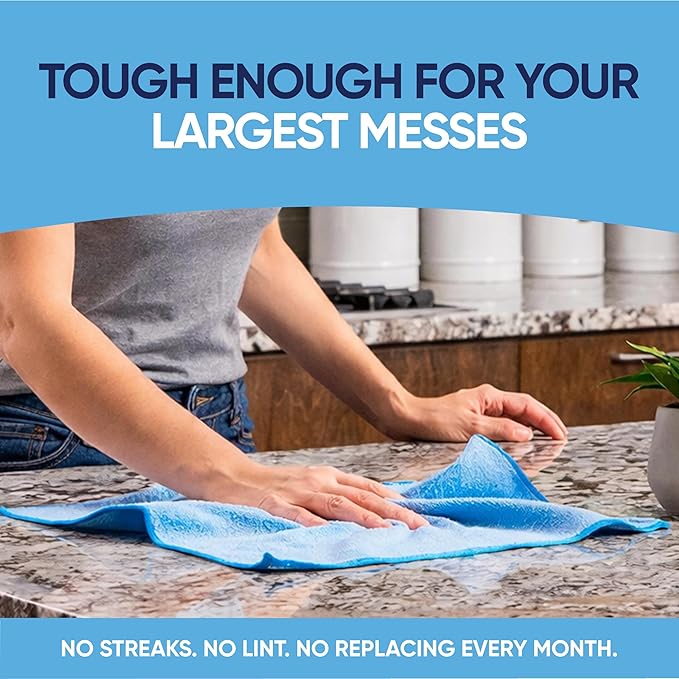 Bulk 12” X 12” All Purpose Microfiber Towels Wholesale - Case Quantity (400 Count) | No Fraying | High Density Microfiber | Zero Chemical Cleaner | Long-Lasting (Red)
