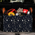 Celestial Car Trunk Organizer,20L Collapsible Auto Storage Basket with Handles, Waterproof Reusable Shopping Grocery Bag for SUV, Truck, Planet Galaxy Cars Boot Organizer Gifts for Women Men Drivers