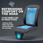 Black Cooling Car Seat Cushion 4-Pack 12V Automotive Adjustable Temperature Comfortable Car Seat Cooling Pad, Cooling Car Seat Cover for Car SUV Truck Universal Fit