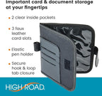 Car Visor Organizer and Registration and Insurance Card Holder with Clear Document Pockets and 3 Card Holders - Vehicle Document Holder for Cars, Trucks and SUVs - 12 pack