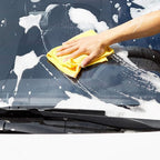 Microfiber Cleaning Cloths for Cars, Non-Abrasive, Highly Absorbent, Lint and Scratch-Free, Reusable and Washable, Car Detailing Towels, 16" x 12", Blue/White/Yellow, 144-Pack