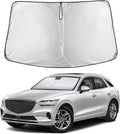 Windshield Sunshade Compatible for Genesis GV70 2022-2024 2025 2026, Sun Visor for Front Windshield & Window Sun Shade Cover, UV Heat Blocker & Protector, Car Accessories