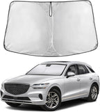 Windshield Sunshade Compatible for Genesis GV70 2022-2024 2025 2026, Sun Visor for Front Windshield & Window Sun Shade Cover, UV Heat Blocker & Protector, Car Accessories
